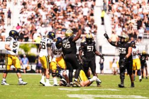 WVU offensive line becomes the focus after allowing eight quarterback sacks to UCF